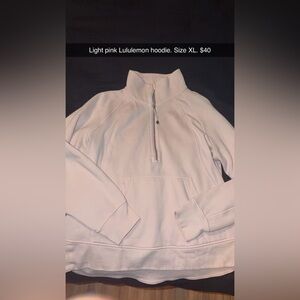 Lululemon Athletica Light Pink Quarter-Zip Sweater